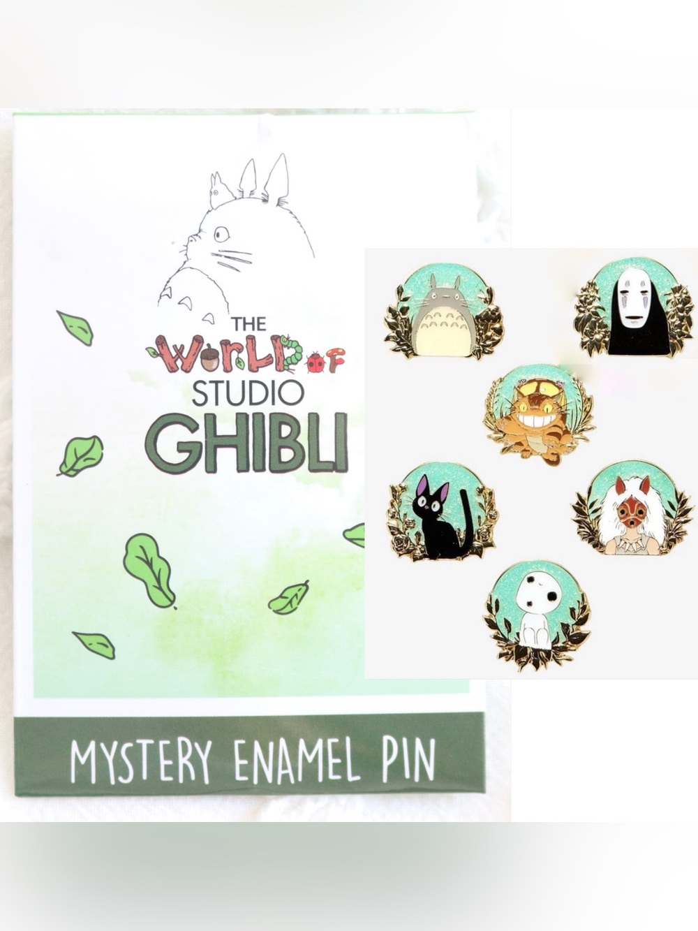 World of Studio Ghibli | NWT Blind Box Mystery Enamel Pin Totoro Catbus No Face